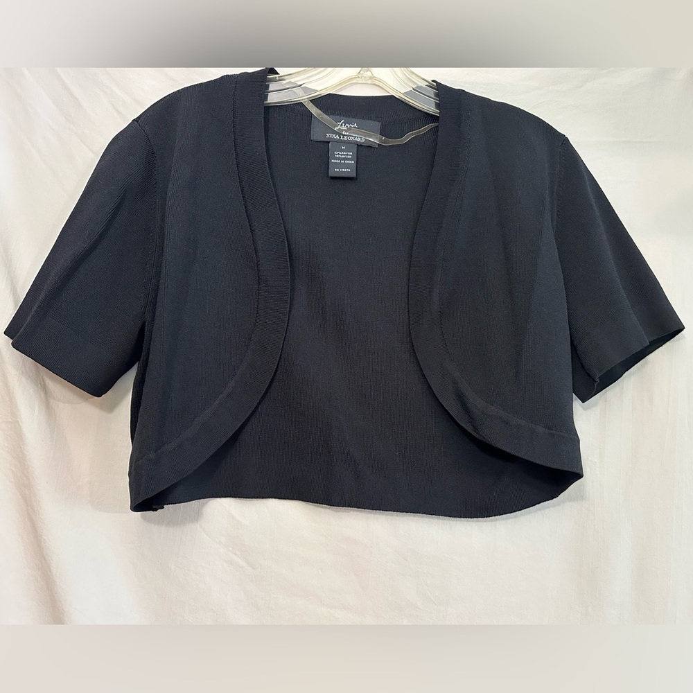 Nina Leonard Elegant Black Knitwear
